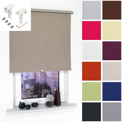 Verdunkelungsrollo Verdunklungsrollo klemmfix Plissee Rollo Fenster Springrollo - Bild 1 von 4