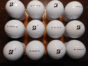 12 BridgeStone 2024/2025 Tour RBX Mint No Logos 5A Used Golf Balls - Picture 1 of 1