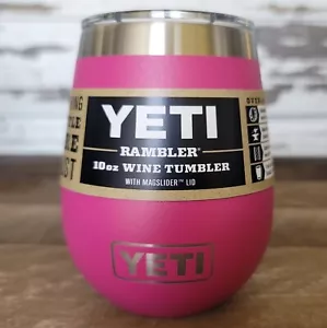 Prickly Pear Pink YETI® 10oz Wine Rambler® - Authentic Brand New - Magslider Lid - Picture 1 of 1