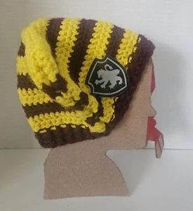 crochet cat kitty ears hat beanie  0-3 Month Old handmade  - Picture 1 of 3