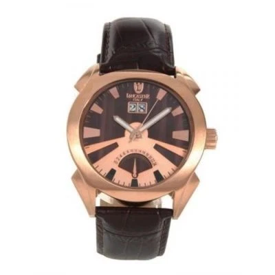 $675 LANCASTER OLA0346RG Mens Watch Lanza rose Gold and Brown Dial NEW in Box - Image 1 of 4