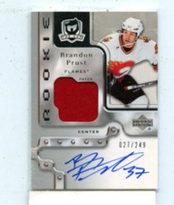 BRANDON PRUST 2006-07 Upper Deck The Cup Rookie Patch Auto Autograph #D /249