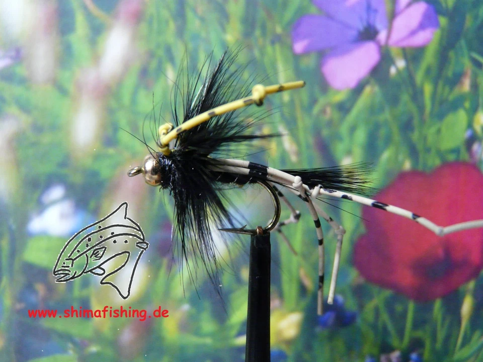 Trockenfliege " Vibrator Daddy Black "  3er Set - Bild 1 von 1