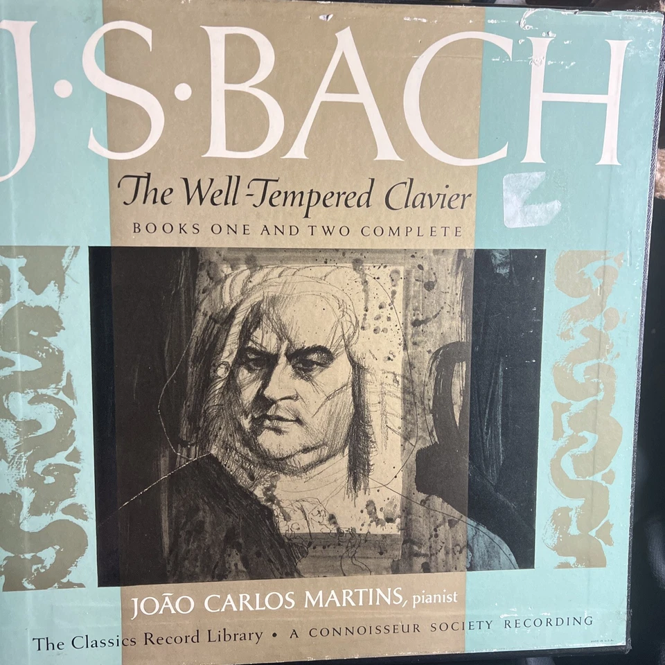 Bach - Well-Tempered Clavier Books 1 & 2 Joao Carlos Martins • 7 EX Vinyl Boxset Foto 1 de 1