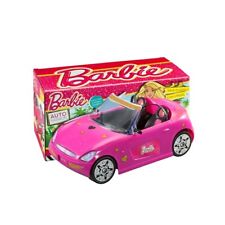 Poupée Barbie glam rose convertible voiture de sport poupée mattel jouet avec ceinture de sécurité