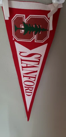 STANFORD CARDINAL 70'S NCAA VINTAGE FELT PENNANT WITH HOLDER WOOL Cover