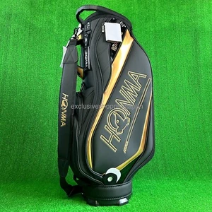 Honma Golf Royal Star Cart Bag 9inch 5-way Divider 8 pockets Black x Gold 2023 - Picture 1 of 17