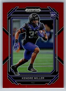 Kendre Miller/299 Red Prizm TCU 2023 Panini Prizm Selecciones de draft Fútbol - Imagen 1 de 2