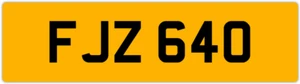 FJZ 640 F 3X3 DATUMSLOSES PRIVATES NUMMERNSCHILD FIN FIONA FRED FAS FAZ FRAN FERN FAY - Bild 1 von 1