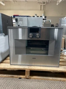 Gaggenau 400 Serie 24 Inch Combi-Steam Wall Oven 1.7 cu ft Right Hinge BS470611 - Picture 1 of 9