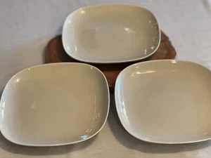 Set Of 3 IKEA 365+ Susan Pryke Square Dinner Plates Beige 13286 Turkey 10.5” - Picture 1 of 7