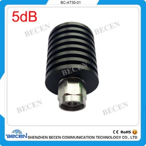 30W N Attenuator 5dB male to female DC-3.0GHZ 50ohm RF coaxial Attenuator - Picture 1 of 7