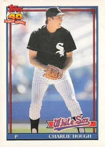 1991 Topps Traded #56T Charlie Hough - Picture 1 of 2