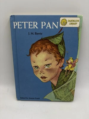 Peter Pan / Alice In Wonderland 2-Sided Flip Book Vintage Dandelion Library Foto 1 de 4