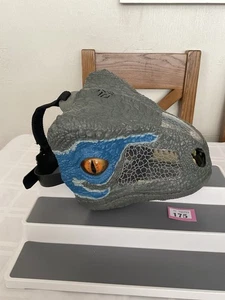 JURASSIC WORLD BLAUER RAPTORKOPF CHOMP N BRÜLLMASKE. Sounds (175/33) - Bild 1 von 6