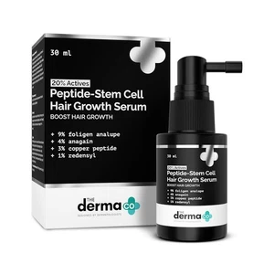 The Derma Co 20% Actives Peptide Stem Cell Hair Growth Serum-30Ml|With 9% Folige - Picture 1 of 9
