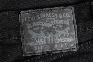 Pantalones de mezclilla elásticos ajustados LEVI’S 511 para hombre talla W36 L36 DZ7379 - Imagen 1 de 8