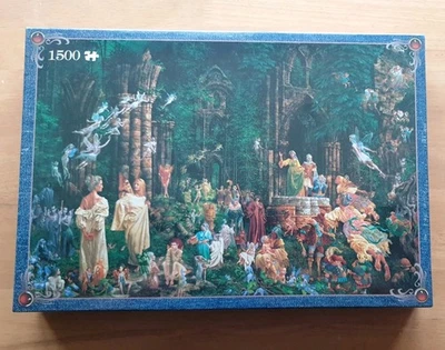 Jumbo The Art of James Christensen Court of the Fairies 1500 Piece Jigsaw Puzzle - Image 1 of 4