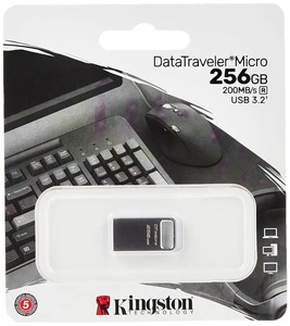 Kingston DataTraveler Micro USB Flash Drive 64GB 200MB/s Metal USB 3.2 Gen 1 - D - Zdjęcie 1 z 4
