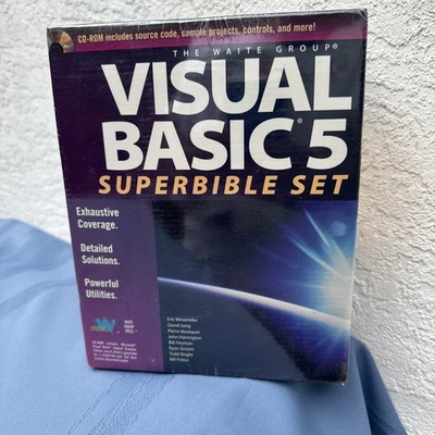 Visual Basic 5 Superbible Set Winemiller Jung 1997 Waite Group Press *NEW SEALED - Image 1 of 4