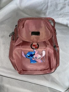 Small Children Stitch Handbag Pink With Shoulder Strap - Picture 1 of 5