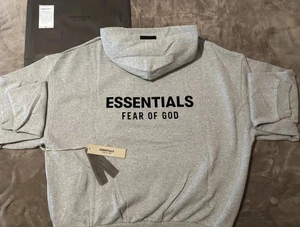 NUEVA Sudadera con Capucha Fear of God Essentials Gris Brezo Claro Talla Grande 100% Auténtica ✅ - Imagen 1 de 11