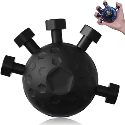 Fortalecedor de agarre de dedo ajustable Ejercitador de mano Herramienta de entrenamiento de fuerza de agarre Foto 1 de 4