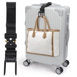 Luggage Hook Strap, Luggage J Hooks to Add a Bag Flight Attendant, Adjustable... - Picture 1 of 7