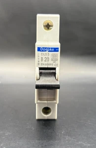 DOEPKE 20 AMP CURVE B 6kA MCB CIRCUIT BREAKER DLS5 - Picture 1 of 3