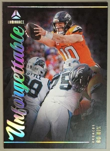 Bo Nix 2025 Panini Luminance Unforgettable Denver Broncos #2 - Picture 1 of 2