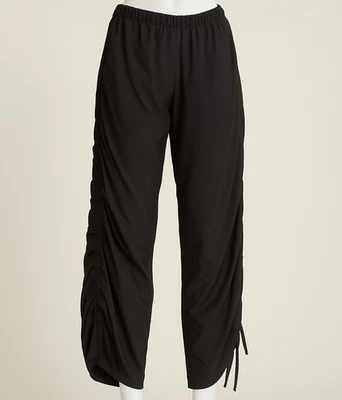 Брюки Bryn Walker боковые собранные в рюш эспрессо коричневые богемные вычурные асимметричные - Изображение 1 из 4