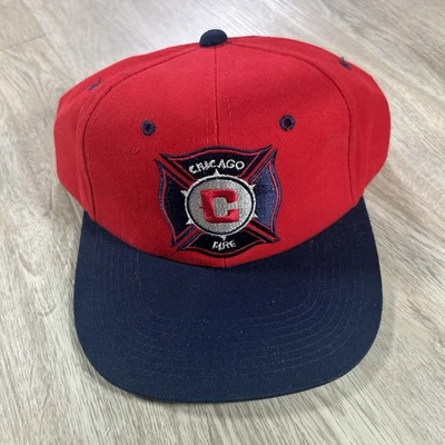 VTG Chicago Fire Snapback Hat MLS Soccer Majestic Youngan Red Sri Lanka Cap - Image 1 of 4