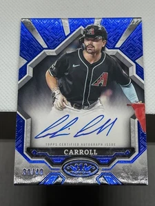 Tarjeta autógrafa Topps Tier One Corbin Carroll 2025 azul/49 Diamondbacks - Imagen 1 de 4