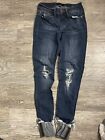Judy Blue Size 3/26 Blue Jeans Distressed Skinny Fit