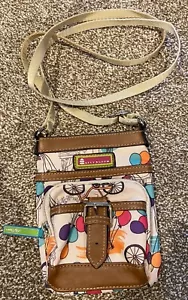 Bolso Bandolera de Viaje Ajustable 7"x9" Colorido Lily Bloom Estampado Globo - Imagen 1 de 6