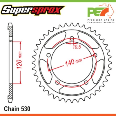 Novo em folha * Supersprox * Roda dentada traseira adequada SUZUKI GSX1250FA 1250cc - Imagem 1 de 4