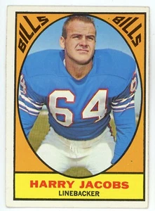 1967 Topps Harry Jacobs #23 Bills Vg-Ex+ - Picture 1 of 1