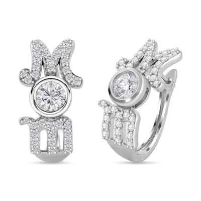 BEAUTIFUL!! 1.40ctw Moissanite MOM Earrings Rhodium Plated Sterling - Image 1 of 4