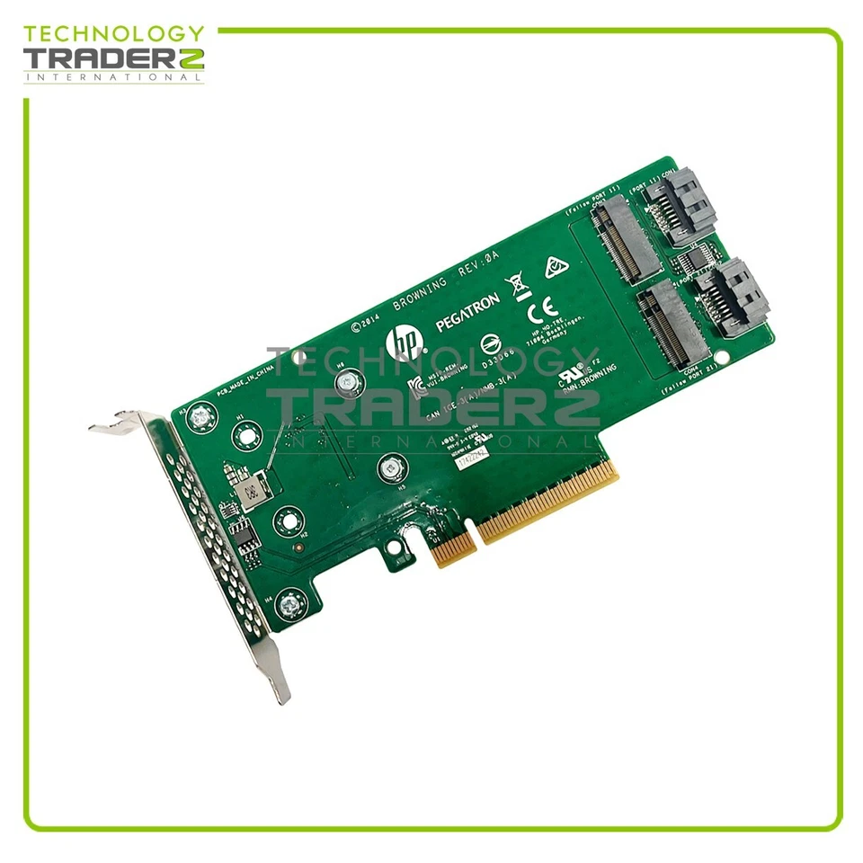 ** 759505-001 HP Dual Drive M.2  SATA PCIe Riser Card Only ** - Image 1 of 1