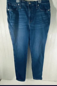 Madewell Jeans Women's Denim 10" High Rise Skinny Jeans Size 32 - Picture 1 of 16