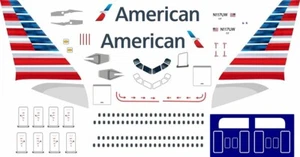Calcomanías 1/144 BSmodeles 144640 AIRBUS 320 AMERICAN AIRLINES - Imagen 1 de 1