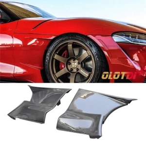 Carbon Fiber For 21+ Toyota Supra A90 A91 EVA Style Fender Side Air Outlet Cover - Picture 1 of 18