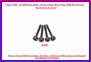 88 89 90 91 92 93 94 Chevy GMC camioneta pickup tablero radio panel bisel tornillos de ajuste - Imagen 1 de 1
