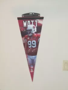 AIRZONIA CARDINALS JJ WATT #99 ROLL AND GO 12' X 30" PLAYER PENNANT NEW - Picture 1 of 1