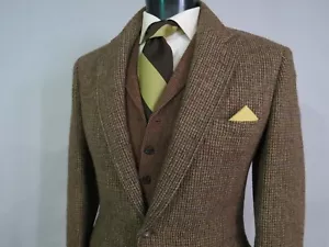 Classic Stuart 11 New York Heavy woven English tweed two button sport coat 40 R - Picture 1 of 11