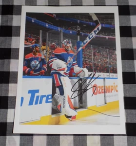 Stuart Skinner Signed 8x10 Photo Edmonton Oilers Stanley Cup Finals - Picture 1 of 1