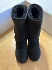 UGG WOMENS SIZE 8 BLACK PRE OWNED