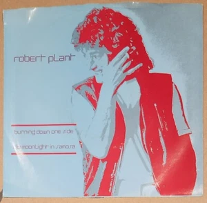 Robert Plant 45 Record in Picture Sleeve Burning Down One Side tested NM - Picture 1 of 4