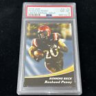 Rashad Penny 2018 Leaf #9 Limited GOLD PARALLEL FIRST ROOKIE 19/25 PSA 8 POP 6