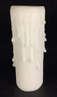 NEW 3" IVORY PolyBeesWax Chandelier Candelabra Candle Cover with DRIPS  CC901I